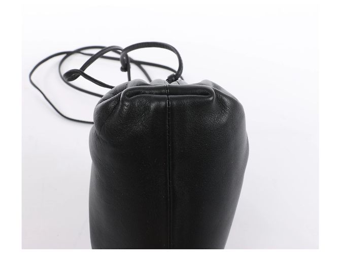 Bottega Veneta The Pouch Mini Borsa a tracolla in pelle Nero - vista 7