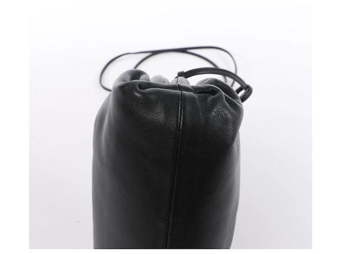 Bottega Veneta The Pouch Mini Borsa a tracolla in pelle Nero - vista 8