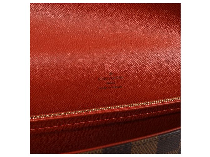 Borsa a tracolla Louis Vuitton Tribeca Damier Ebene in marrone N51160 - vista 11