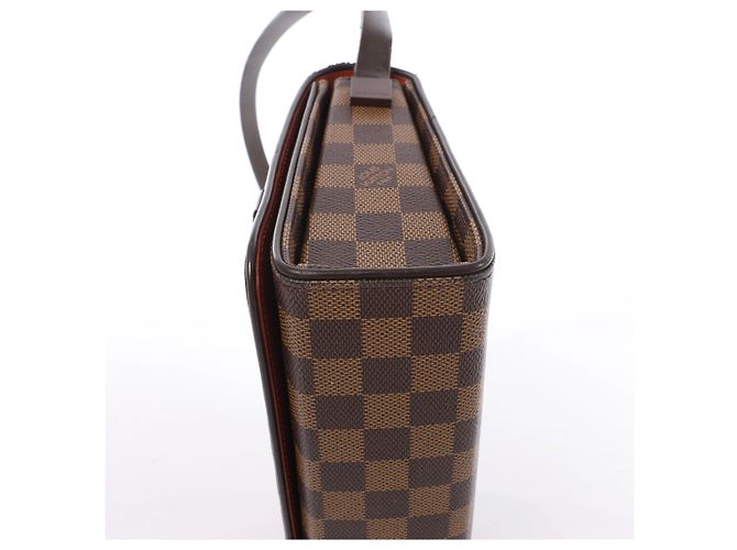 Borsa a tracolla Louis Vuitton Tribeca Damier Ebene in marrone N51160 - vista 7