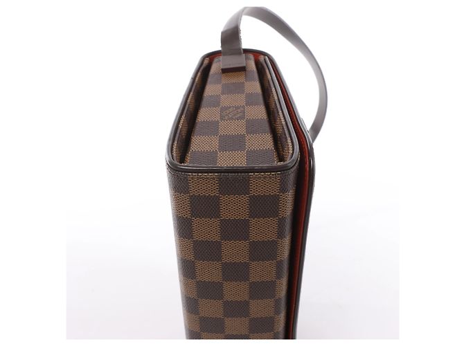 Borsa a tracolla Louis Vuitton Tribeca Damier Ebene in marrone N51160 - vista 8