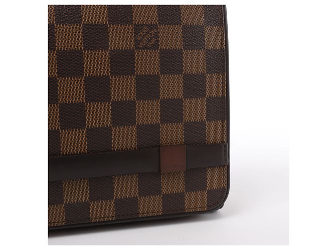 Borsa a tracolla Louis Vuitton Tribeca Damier Ebene in marrone N51160 - vista 9