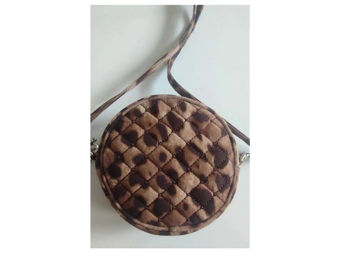 Borsa a tracolla rotonda matelassé leopardata Dolce & Gabbana - vista 4