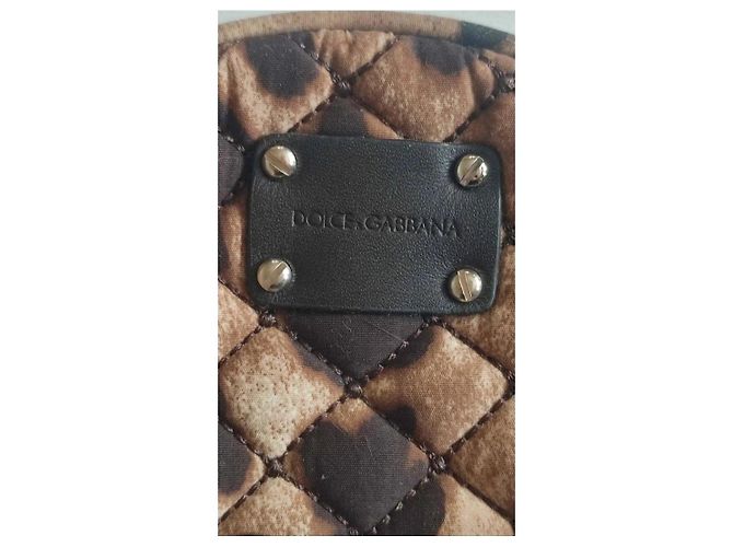 Borsa a tracolla rotonda matelassé leopardata Dolce & Gabbana - vista 5