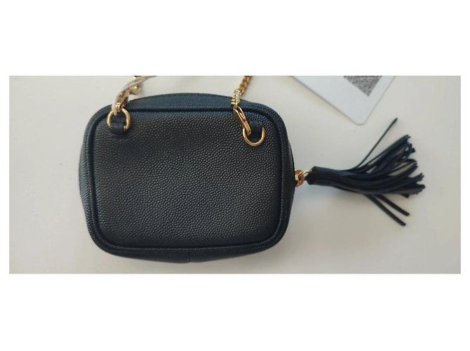Autre Marque Saint Laurent Schultertasche aus schwarzem Leder - Ansicht 4