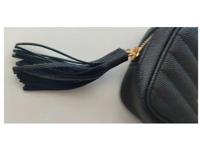 Autre Marque Saint Laurent Schultertasche aus schwarzem Leder - Ansicht 5