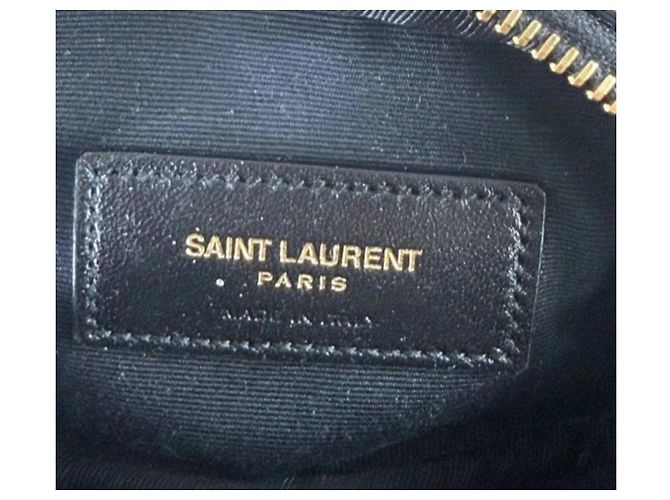 Autre Marque Saint Laurent Schultertasche aus schwarzem Leder - Ansicht 7
