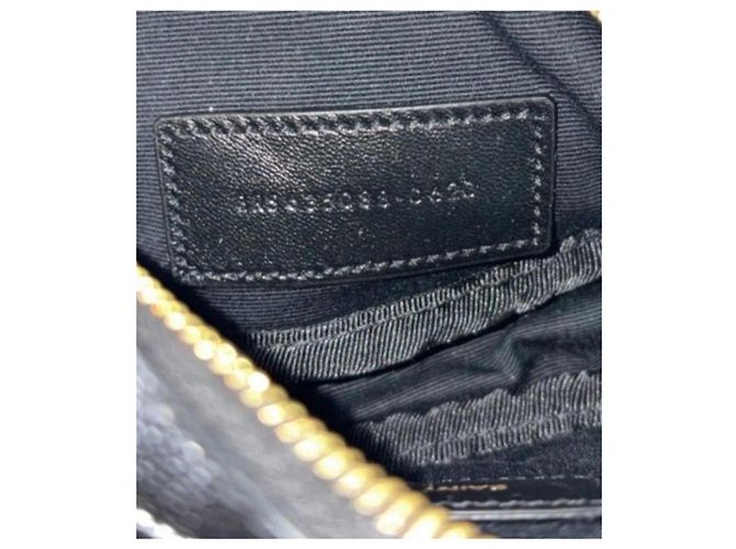 Autre Marque Saint Laurent Schultertasche aus schwarzem Leder - Ansicht 9