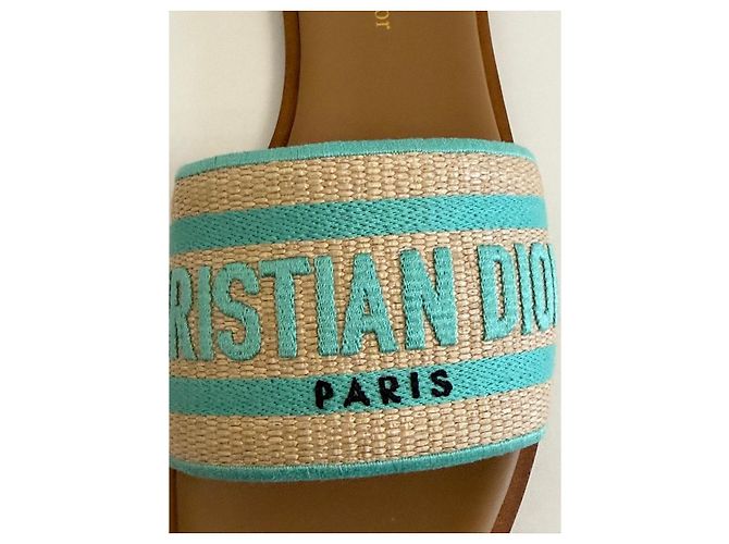 Sandali bassi in tela e pelle Christian Dior - vista 12