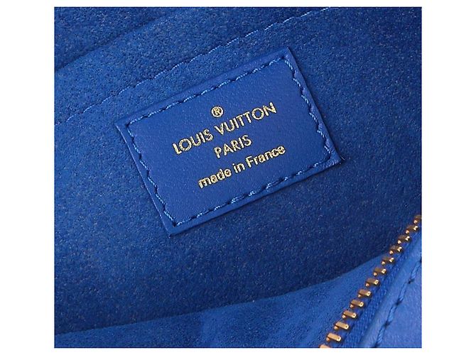 Louis Vuitton Camera Bag Schultertasche aus blauem Leder - Ansicht 5
