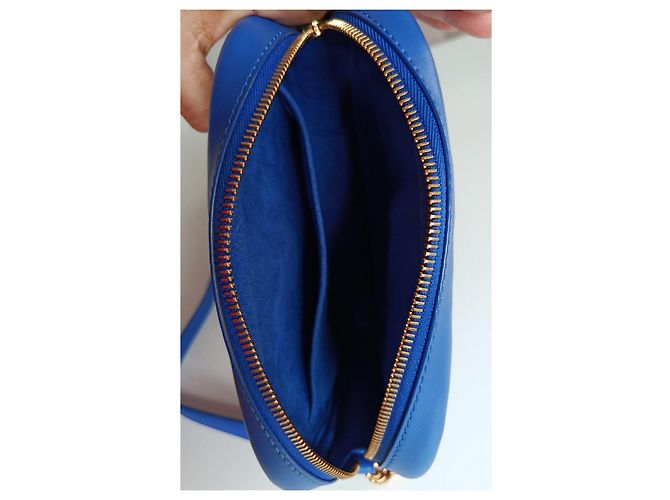 Louis Vuitton Camera Bag Schultertasche aus blauem Leder - Ansicht 7