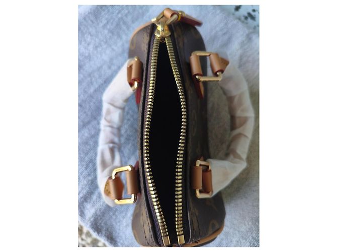 Louis Vuitton Speedy Nano bandoulière Monogram borsa marrone - vista 2