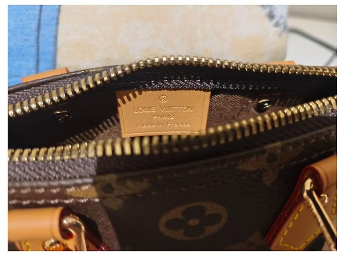 Louis Vuitton Speedy Nano bandoulière Monogram borsa marrone - vista 5