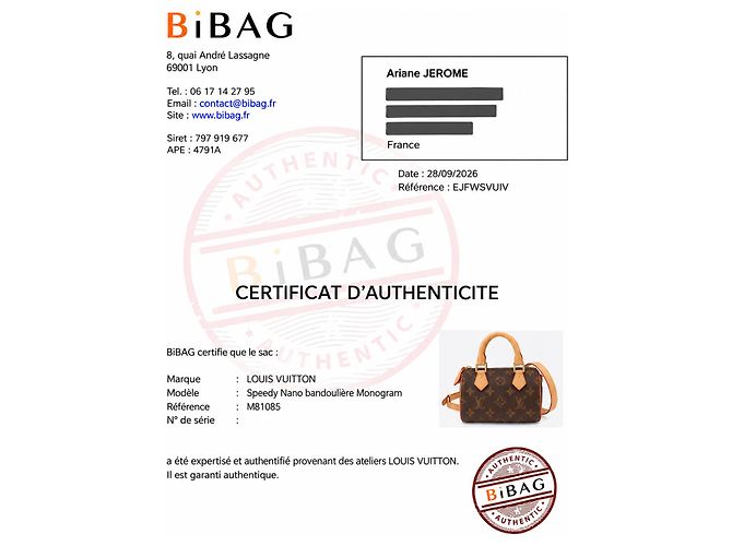 Louis Vuitton Speedy Nano bandoulière Monogram borsa marrone - vista 8