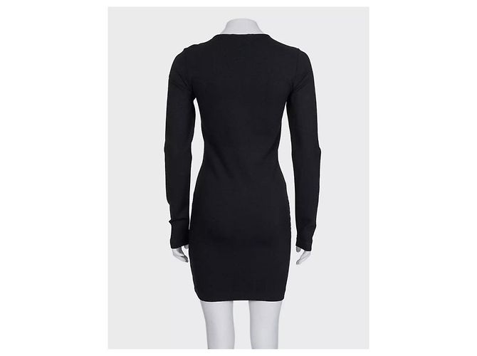 Vestido ajustado negro Balmain Pierre Con cremallera asimétrica EU 38 M de segunda mano - vista 3