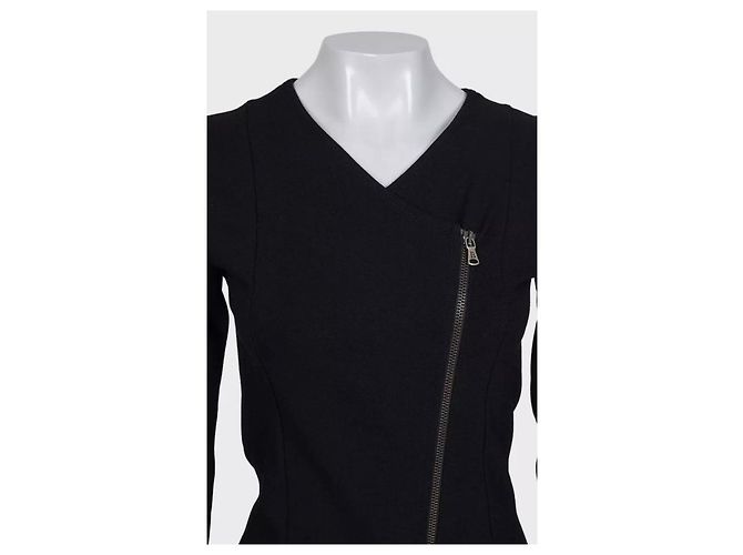 Vestido ajustado negro Balmain Pierre Con cremallera asimétrica EU 38 M de segunda mano - vista 4