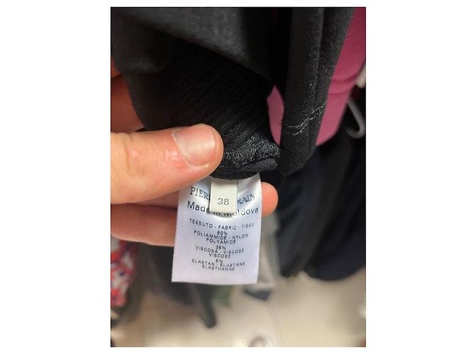 Vestido ajustado negro Balmain Pierre Con cremallera asimétrica EU 38 M de segunda mano - vista 5