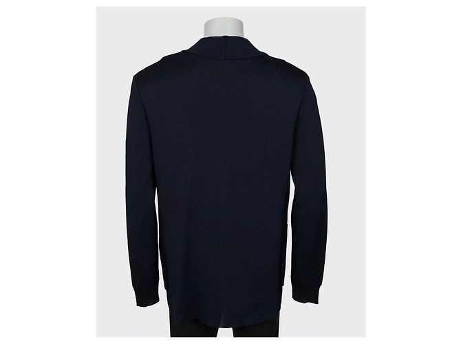 NWOT Balmain Men's Blue Double Breasted Viscose Cardigan XL Pre-owned - view 3