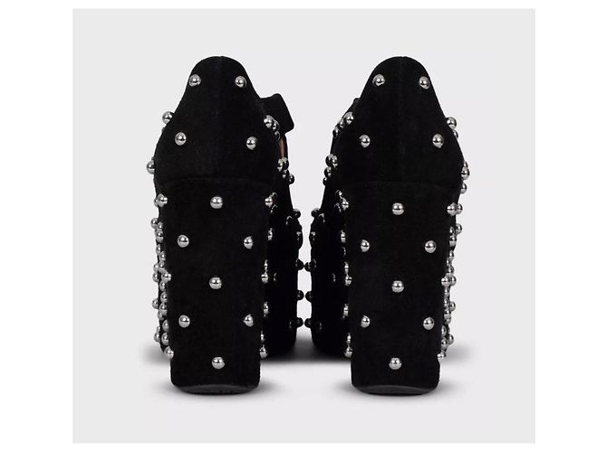 Décolleté wedge in camoscio nero Alaïa NWOB - Taglia EU 38 usato - vista 4