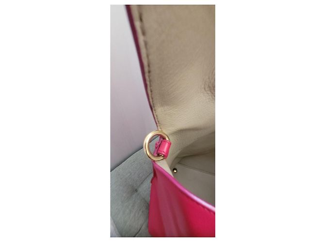 Gancini Borsa in pelle rosa Salvatore Ferragamo - vista 10