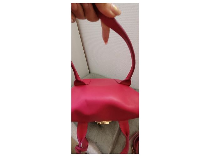 Gancini Borsa in pelle rosa Salvatore Ferragamo - vista 16