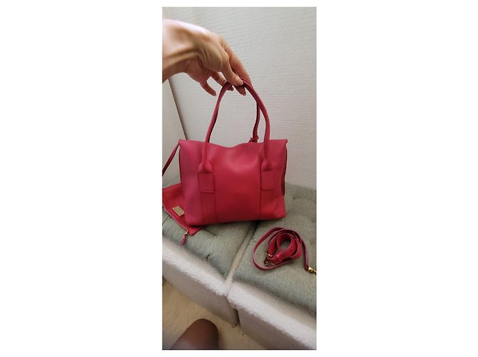 Gancini Borsa in pelle rosa Salvatore Ferragamo - vista 7