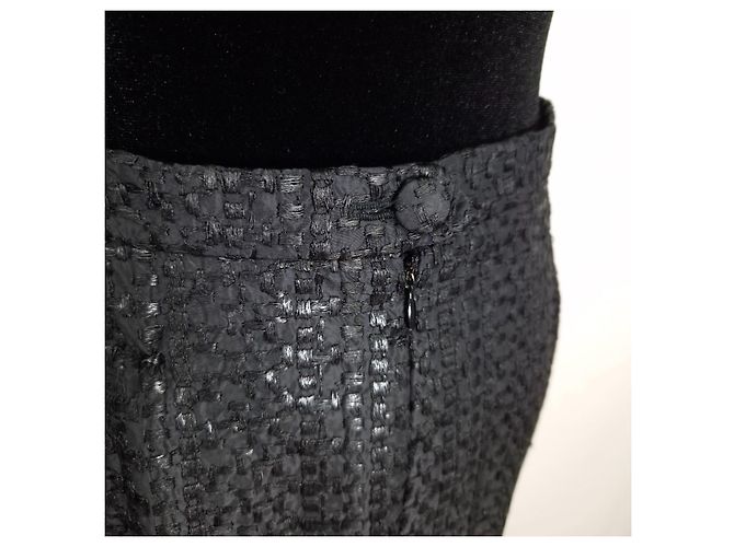 Christian Lacroix Gonna Nera Texture Anni 90 - vista 10
