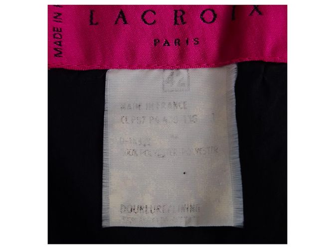 Christian Lacroix Gonna Nera Texture Anni 90 - vista 8