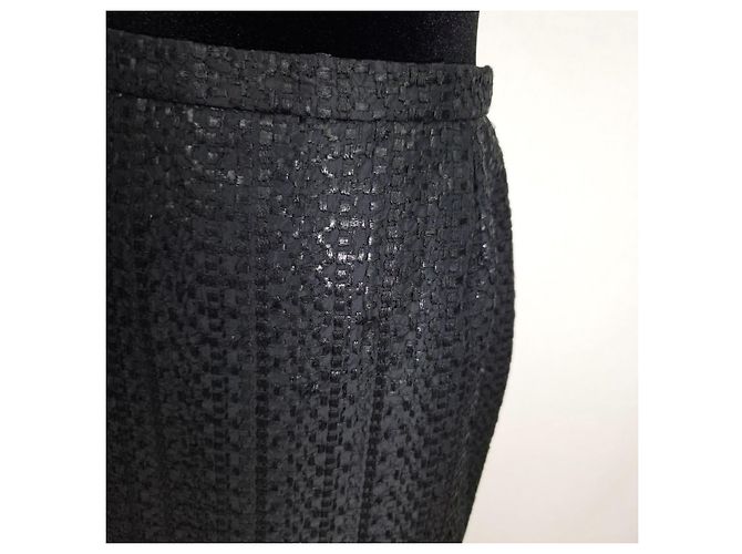 Christian Lacroix Gonna Nera Texture Anni 90 - vista 9