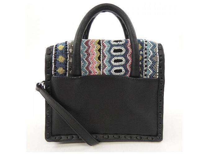 Autre Marque Carving Tribes Ledertasche mit Schnitzereien - Ansicht 3