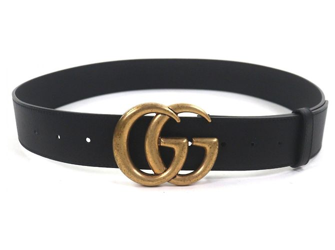 Cinto de couro Gucci GG Marmont - vista 3