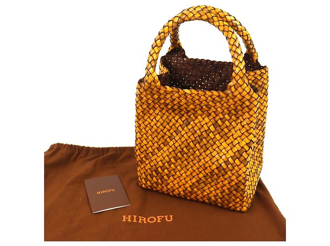 Autre Marque HIROFU BREZZA Handtasche aus geflochtenem Büffeleder - Ansicht 2