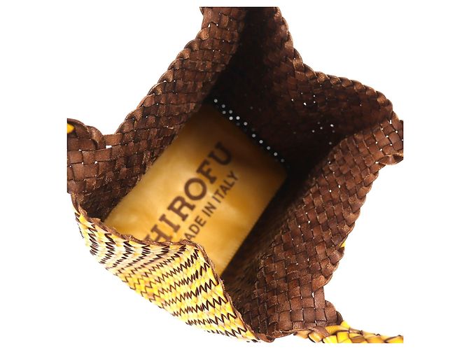 Autre Marque HIROFU BREZZA Handtasche aus geflochtenem Büffeleder - Ansicht 8