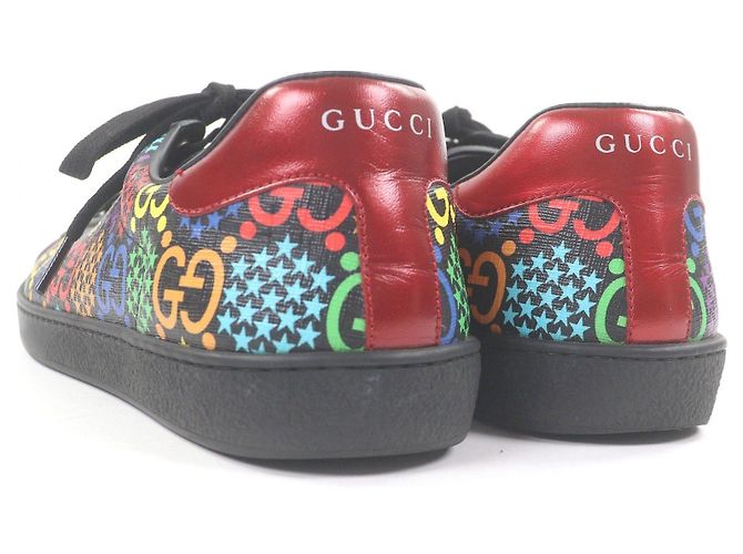 Gucci GG logo Star Pattern Leder-Sneaker - Ansicht 6