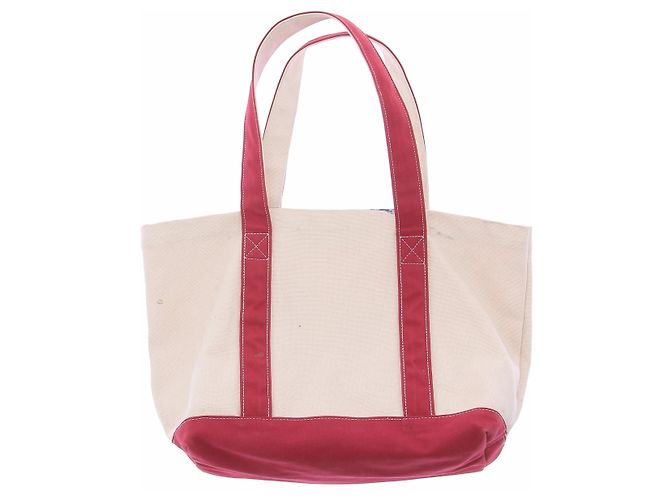 Autre Marque Borsa tote beige e rossa - vista 2