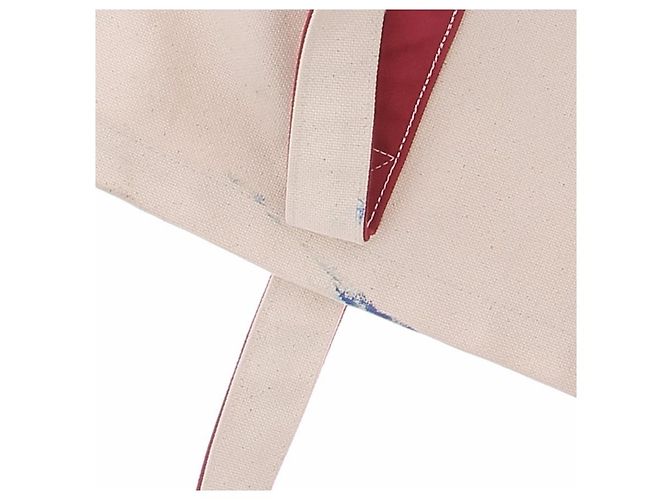 Autre Marque Borsa tote beige e rossa - vista 5