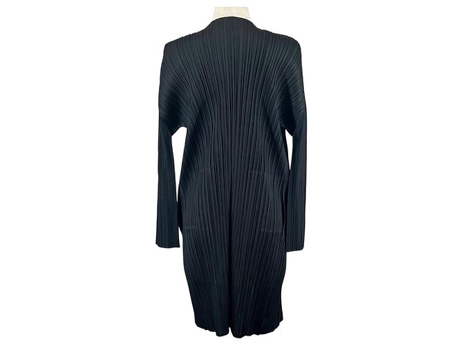 Issey Miyake PLEATS PLEASE Long Polyester Cardigan - view 2