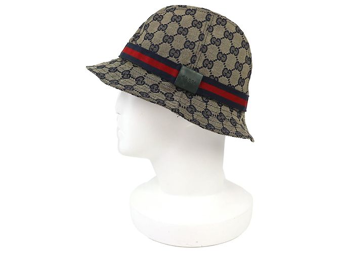Cappello bucket Gucci in tela GG e poliestere - vista 2