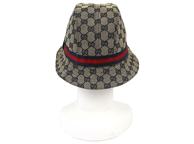 Cappello bucket Gucci in tela GG e poliestere - vista 4