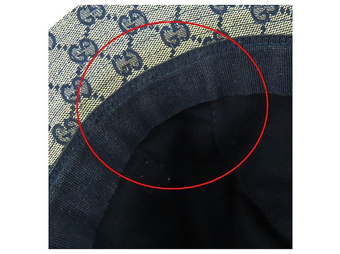 Cappello bucket Gucci in tela GG e poliestere - vista 9