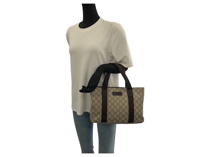 Borsa Tote Gucci GG Supreme Canvas - vista 7