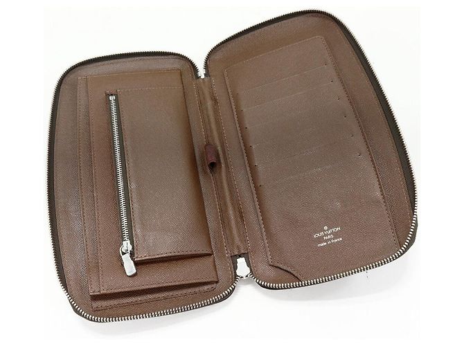 Cartera larga Louis Vuitton Organizer Atoll Taiga - vista 3