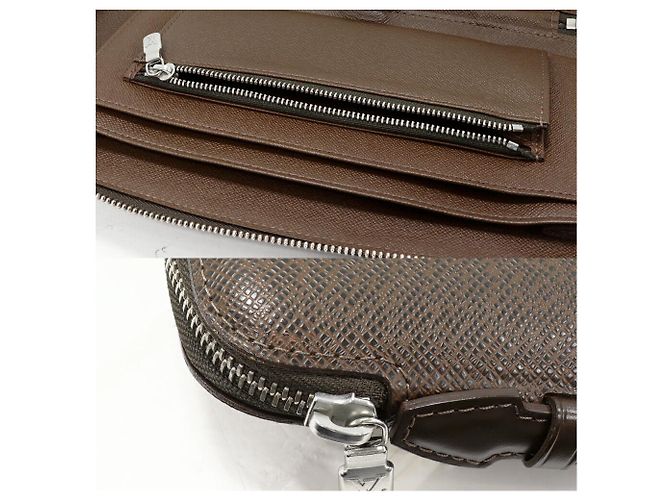 Cartera larga Louis Vuitton Organizer Atoll Taiga - vista 4
