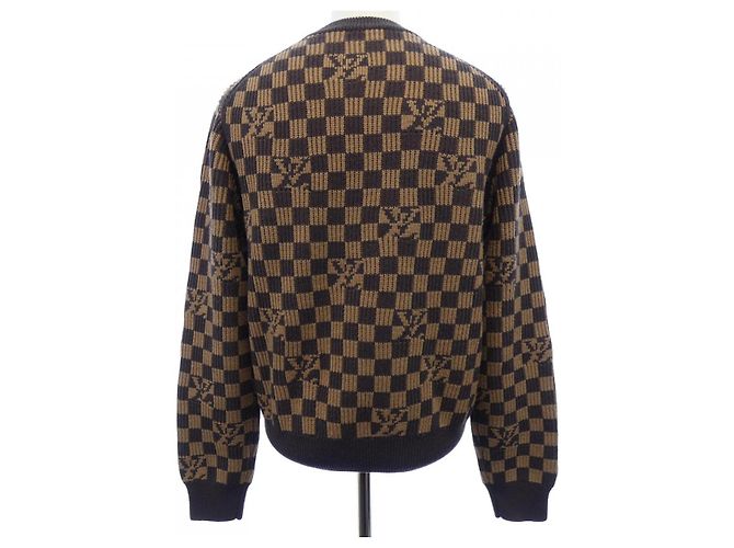 Louis Vuitton Rippstrick-Pullover aus Denim - Ansicht 2
