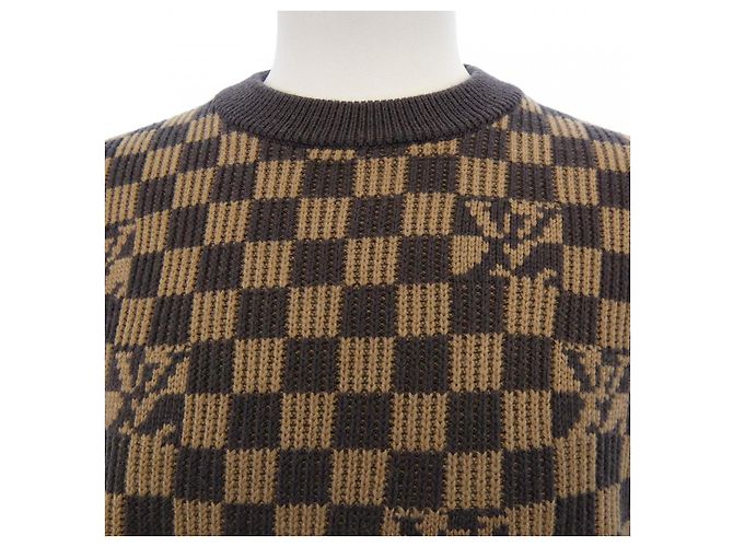 Louis Vuitton Rippstrick-Pullover aus Denim - Ansicht 5