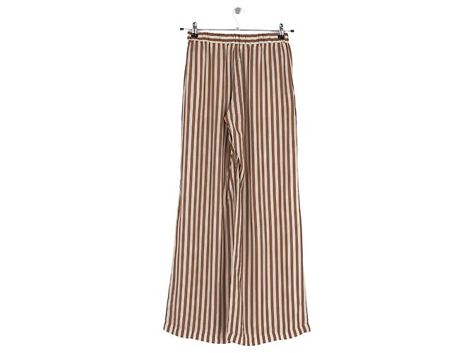 Autre Marque Pantalones anchos blancos con rayas DIEGA - vista 4