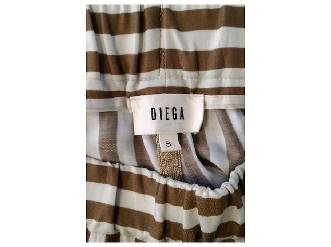 Autre Marque Pantalones anchos blancos con rayas DIEGA - vista 5