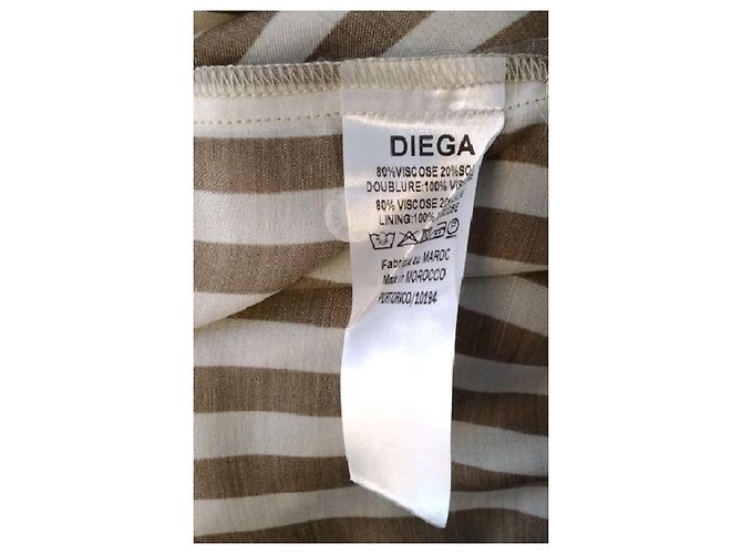 Autre Marque Pantalones anchos blancos con rayas DIEGA - vista 6