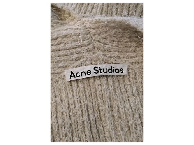 Acne Studios Ärmelloses Rollkragen Maxikleid Beige - Ansicht 7