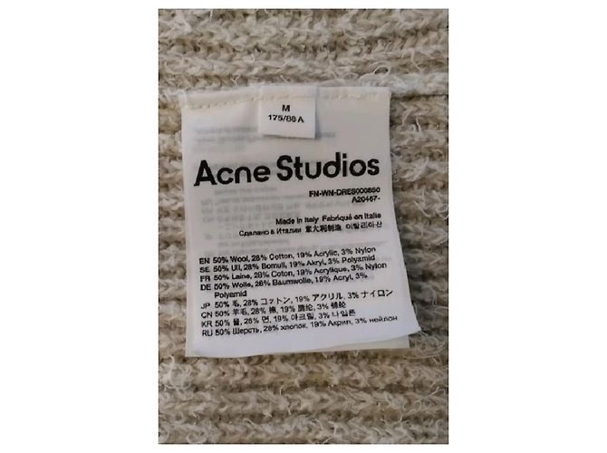Acne Studios Ärmelloses Rollkragen Maxikleid Beige - Ansicht 8